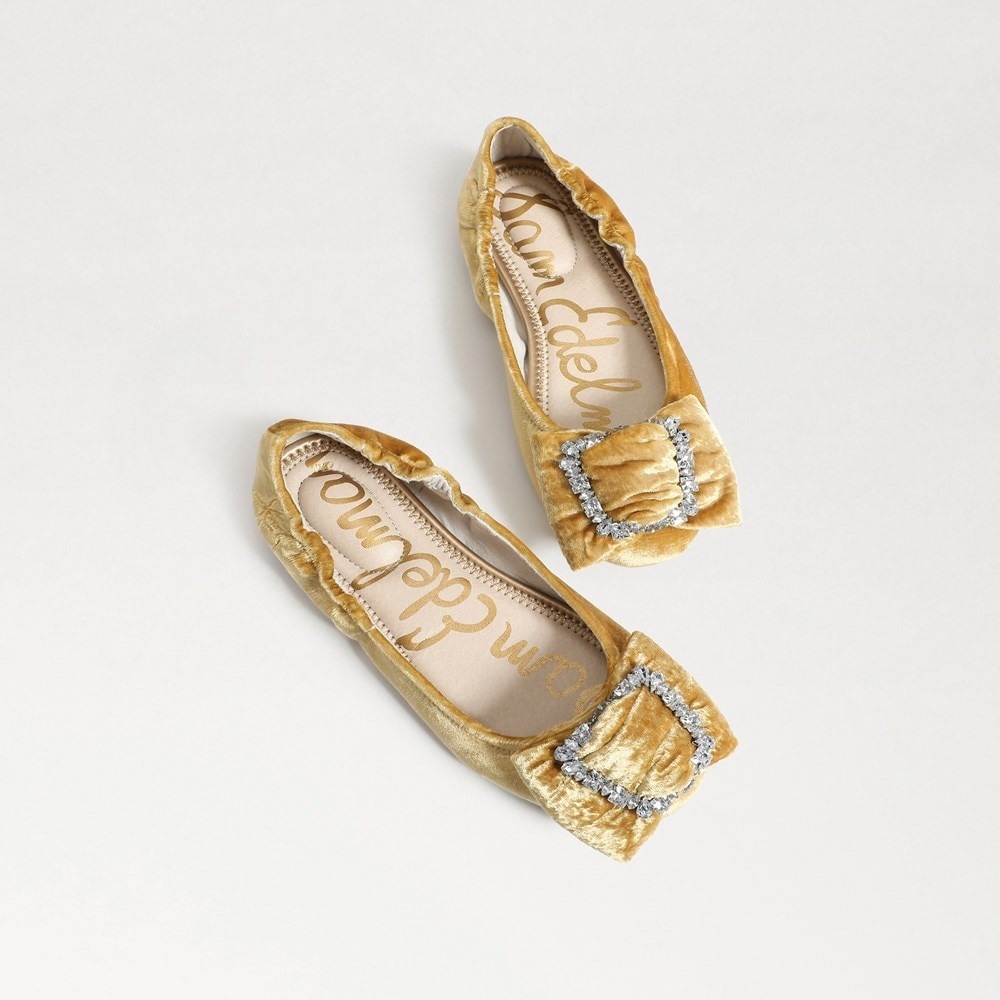 Sam Edelman Gold Kids Dress Shoes